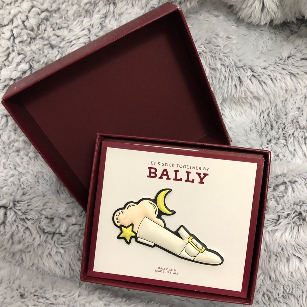🆕 BALLY leather sticker